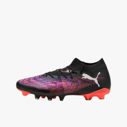 BOTA DE FÚTBOL PUMA FUTURE 8 MATCH FG/AG NEGRO Y CORAL