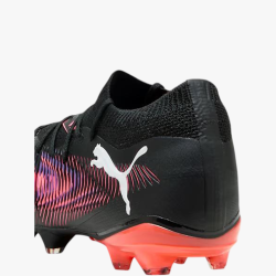 BOTA DE FÚTBOL PUMA FUTURE 8 MATCH FG/AG NEGRO Y CORAL