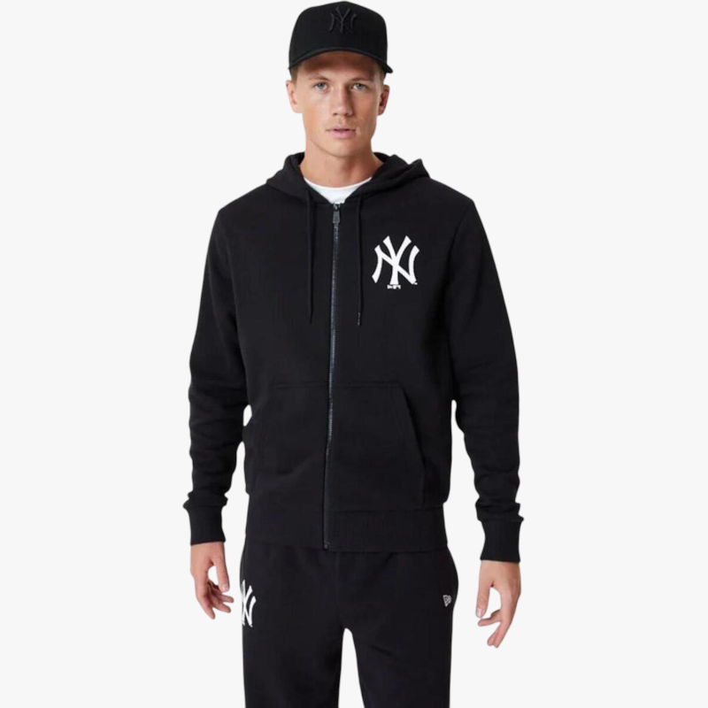 SUDADERA NEW ERA CAPUCHA Y CREMALLERA
