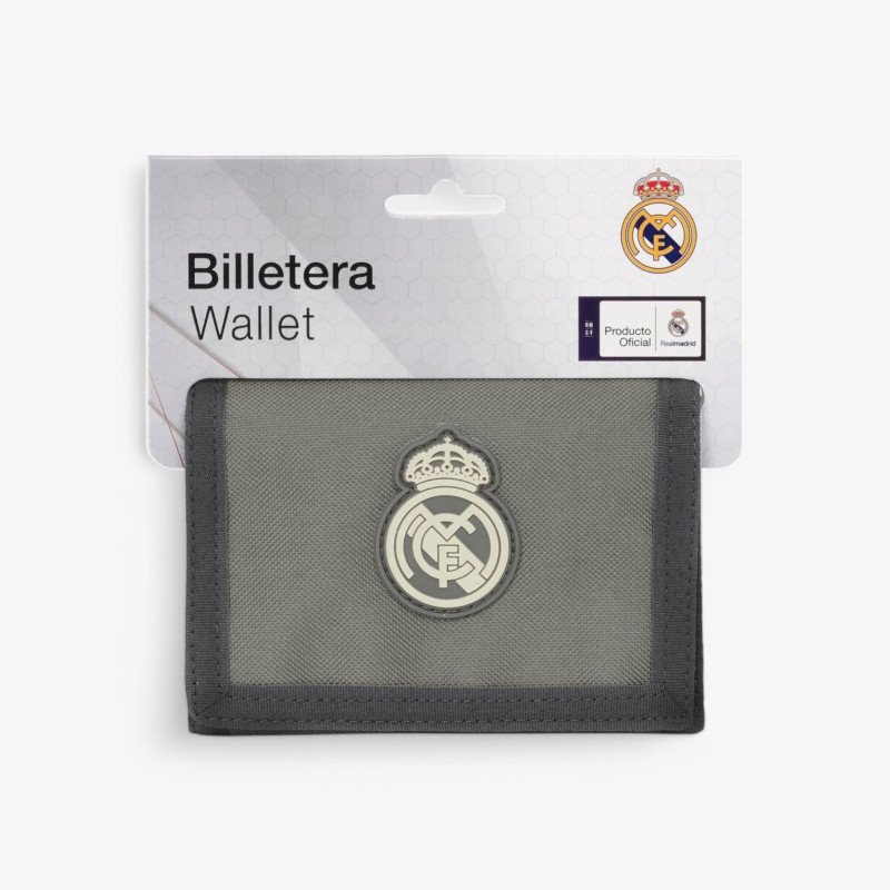 BILLETERA REAL MADRID CON VELCRO 3ª EQUIPACION 24/25