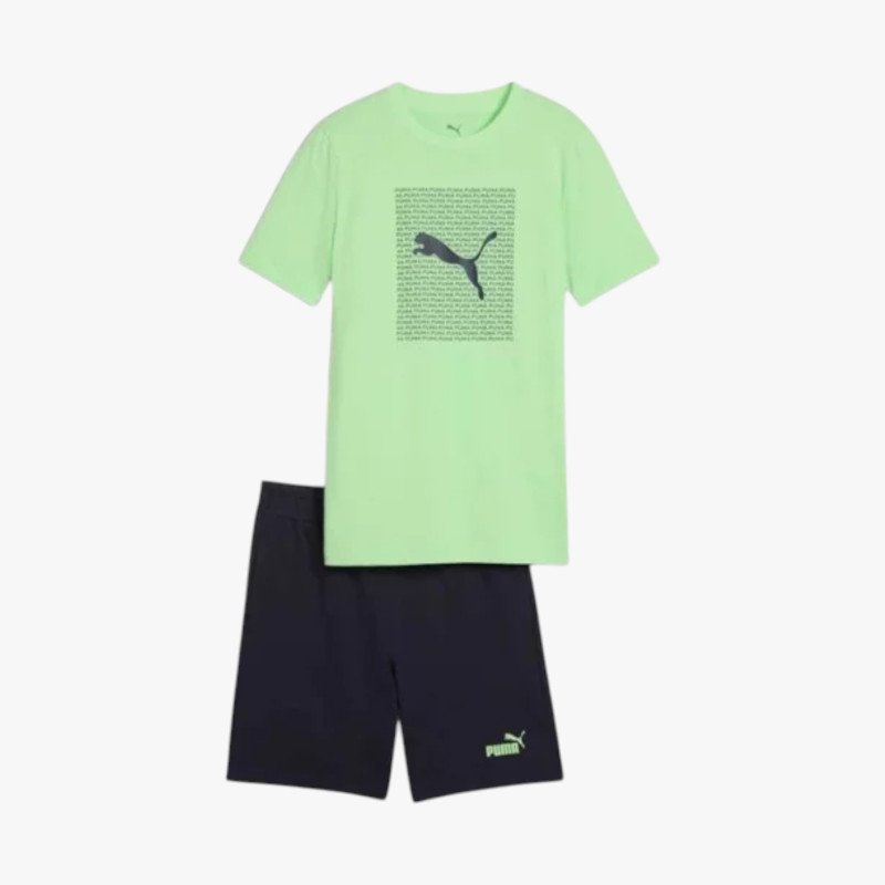 CONJUNTO PUMA ESS LOGO LAB TEE
