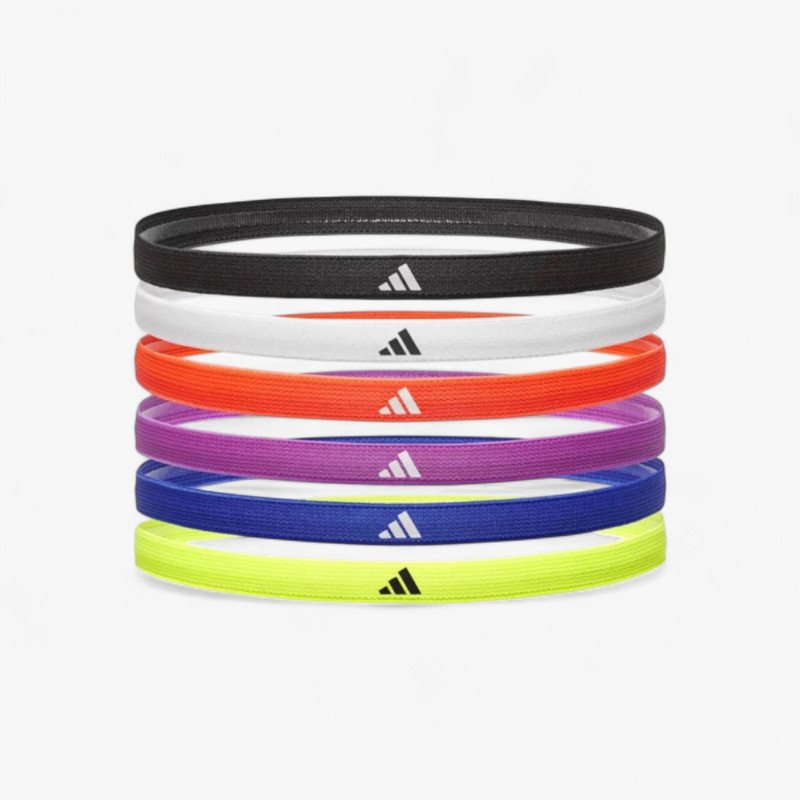 CINTA CABEZA ADIDAS FIT TR 6 UNIDADES COLORES SURTIDOS