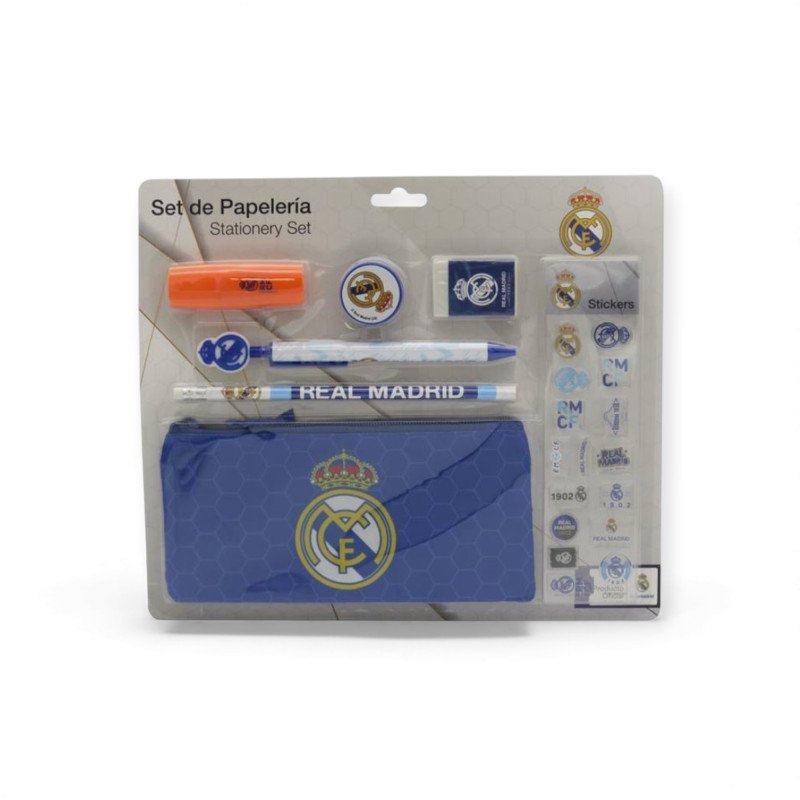 REAL MADRID SET PAPELERIA CON PEGATINAS
